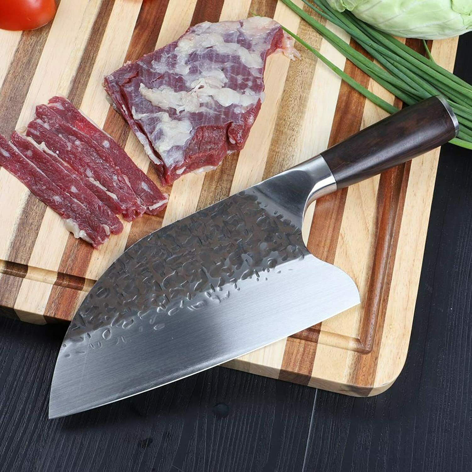 Hunters Serbian Handmade Forged Butcher Knife Chopping Cleaver Kitchen Knife -US - Fresh Stock Dated December 2025