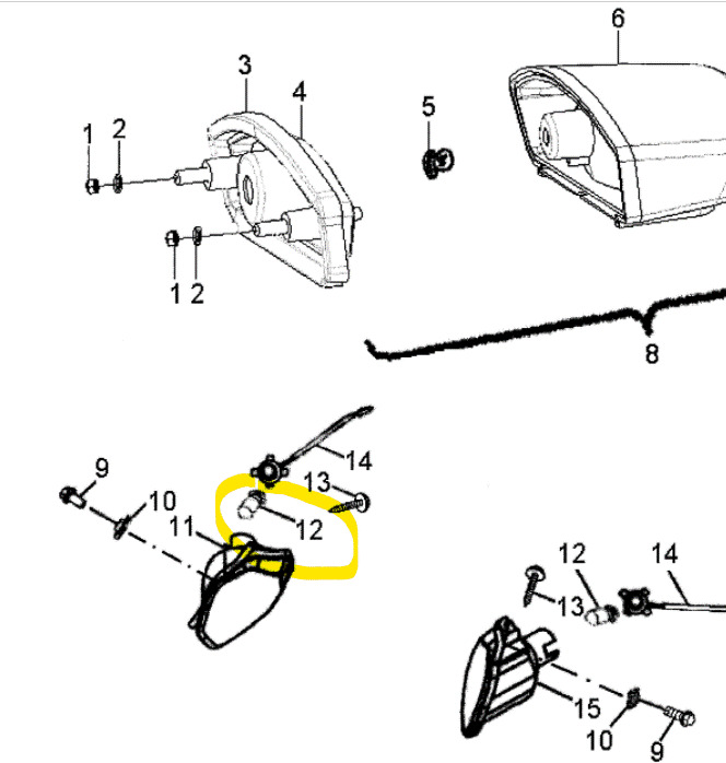 LED Bulb for Honda 12v 23/8w pn 34905-425-671 taillight front / rear turn signal - Fresh Stock Dated February 2026