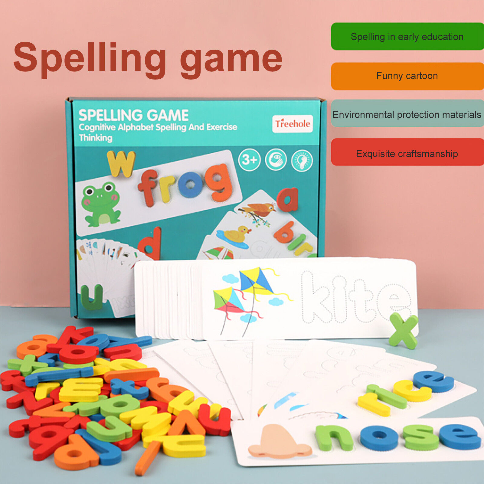 Seeing And Spelling Learning Toys, Matching Letters Building for Kids Ages 2-4 - Fresh Stock Dated February 2026