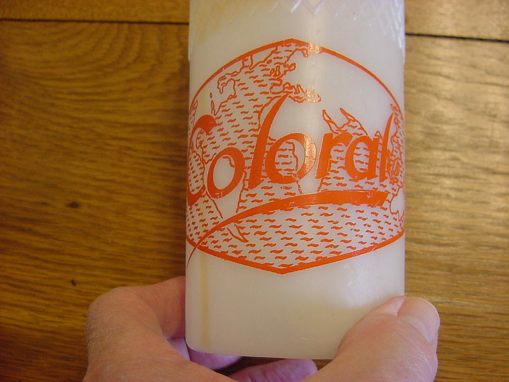 Vintage Bicycle Coloral Water Bottle and Cage NICE - Fresh Stock Dated December 2025