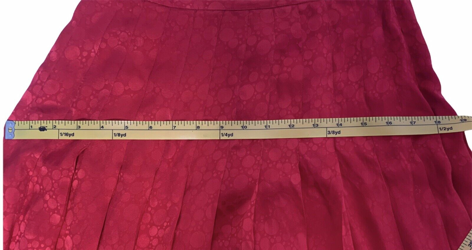 Vintage TICA Skirt Women's 8 Pleated Long Red SILK Flirty Full  Hong Kong - Fresh Stock Dated March 2026