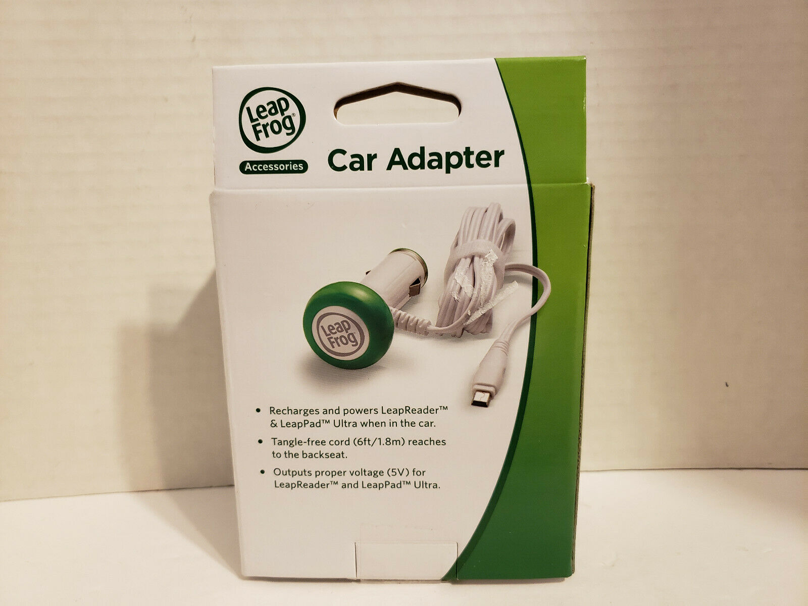 LeapFrog Car Adapter LeapPad LeapPad2 LeapsterGS Explorer Charger Cable 6ft Cord - Fresh Stock Dated February 2026