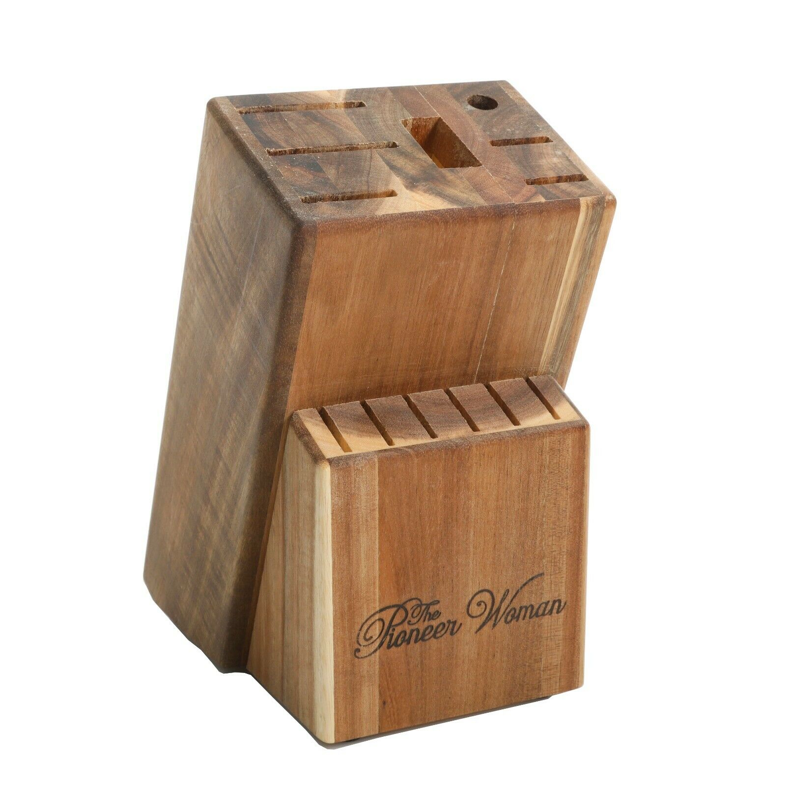 The Pioneer Woman Cowboy Rustic 14-Piece Forged Cutlery Knife Block Set, Red - Fresh Stock Dated December 2025