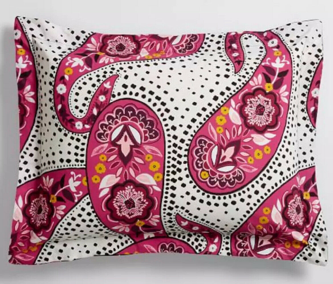 Pottery Barn Teen Retro Paisley Sham Set Of 2 New With Tags Standard Size - Fresh Stock Dated December 2025