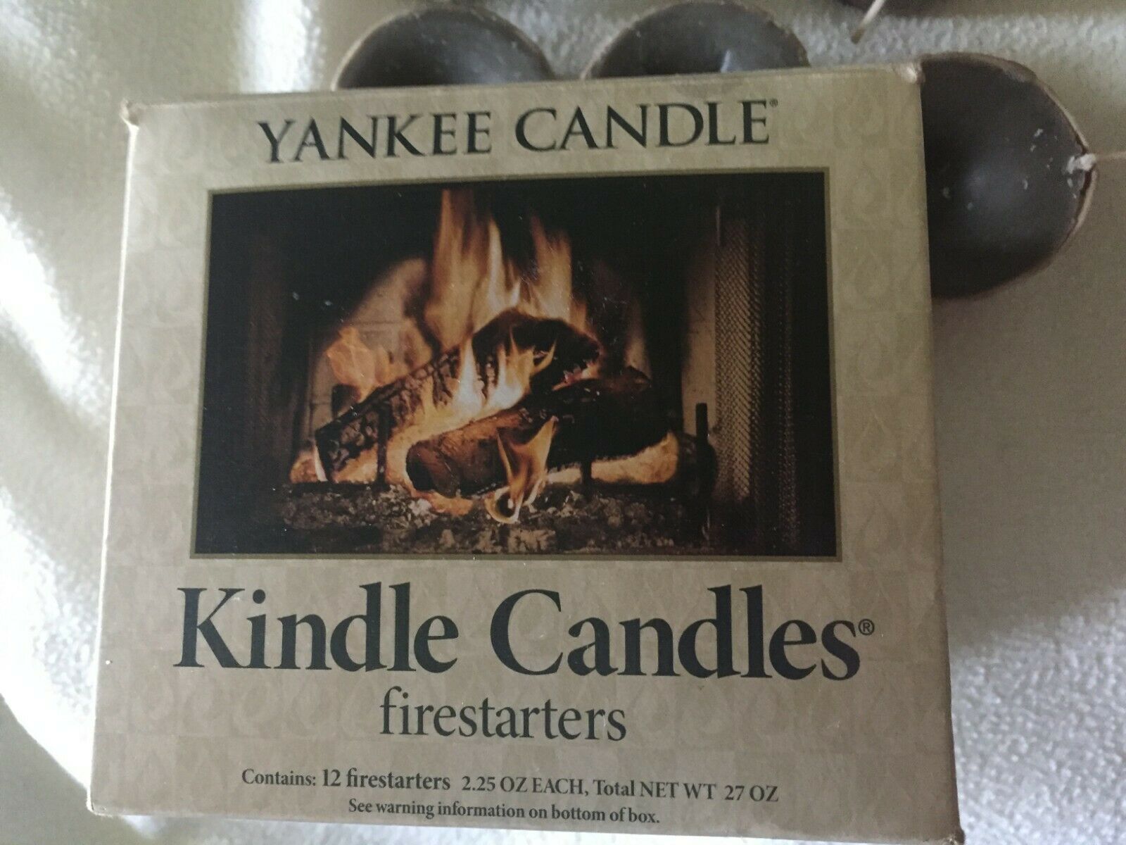 Yankee Candle ~ Kindle Candle ~ Fire Starters - Pack of 12 - Fresh Stock Dated December 2025