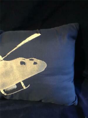 BOYS HELICOPTER THROW PILLOW  ROOM DECO LUMBAR - Fresh Stock Dated December 2025