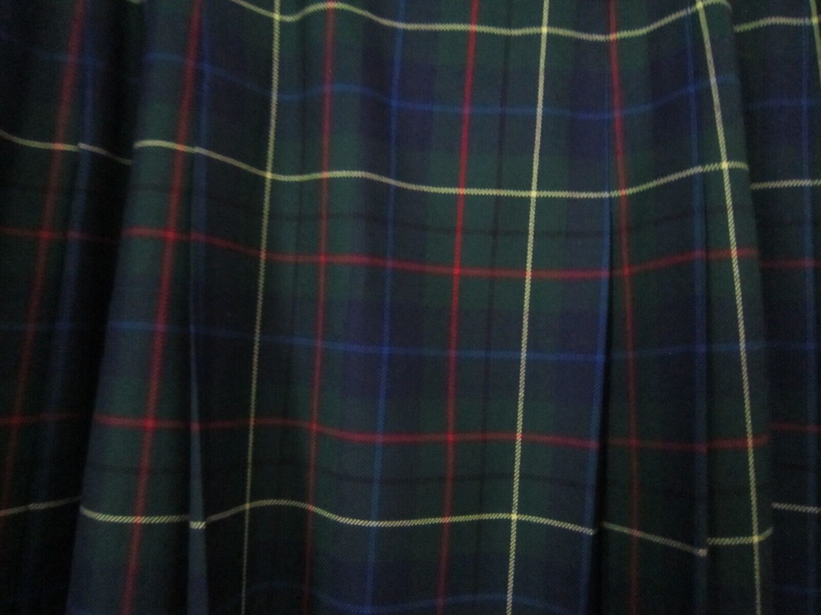 Vintage PENDLETON Signature Tartan Virgin Wool PLEATED PLAID SKIRT Size 18 - Fresh Stock Dated March 2026
