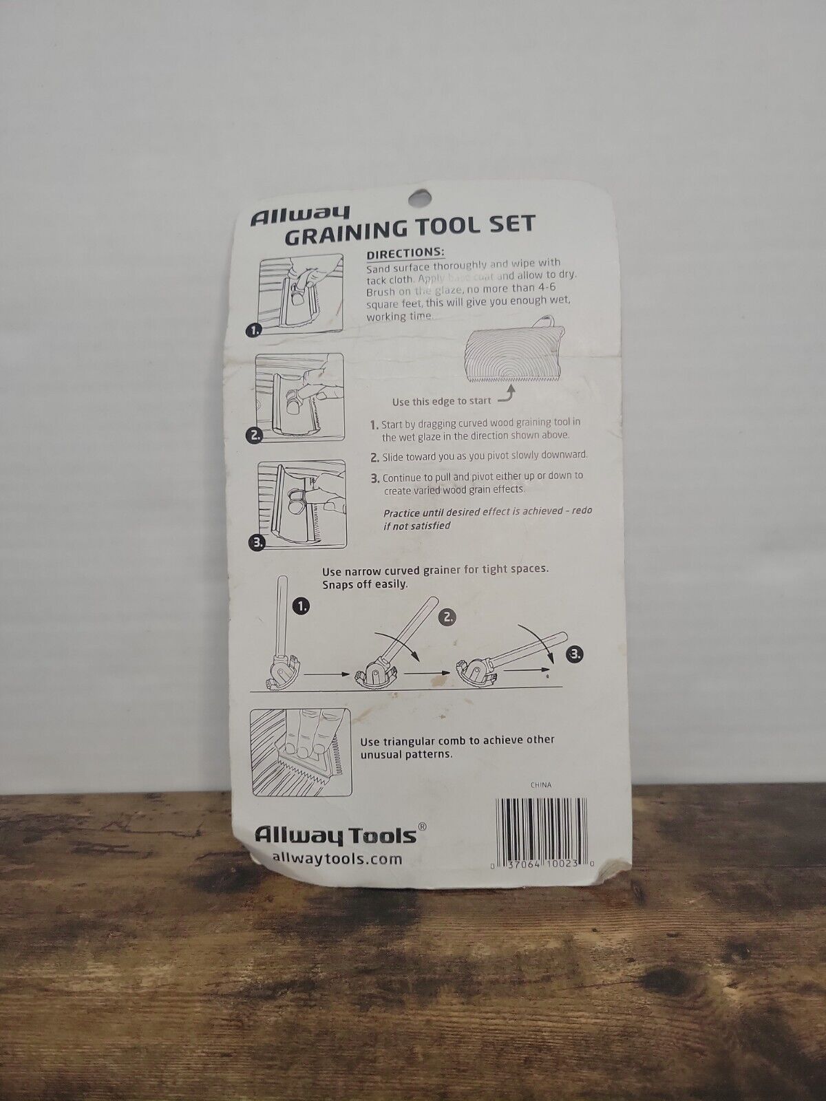 Allway GT3 Graining Tool Set Triangle Graining Comb 3Pc - Fresh Stock Dated February 2026