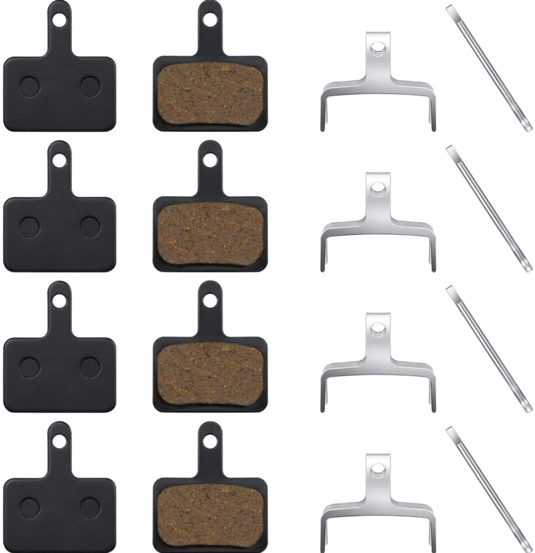 Zonon 4 Pairs Bike Brake Pads For Trp Tektro Shimano Deore Br-M575 M525 M515 T61 - Fresh Stock Dated February 2026