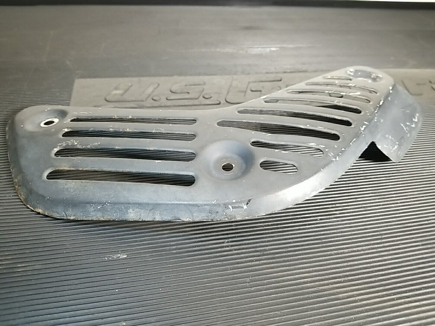 1986-1989 Honda TRX 250R used Exhaust Heat Shield 18319-HB9-003 - Fresh Stock Dated February 2026