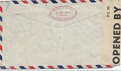 Jamaica: 1942: Air Mail Kingston To Worthing Sussex,Liverpool Gardens,Censor - Fresh Stock Dated February 2026