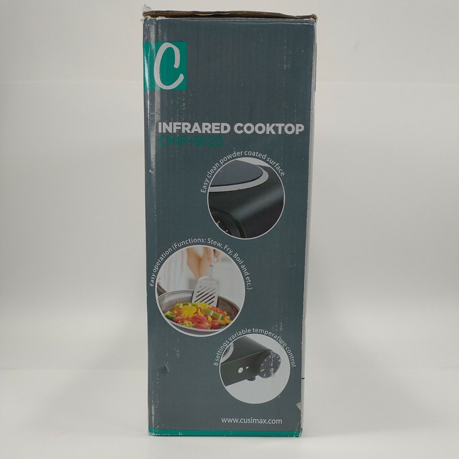 Cusimax Infrared Ceramic Hot Plate Portable Electric Single Cooktop CMIP-B120 - Fresh Stock Dated February 2026