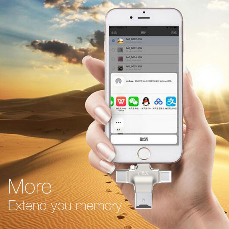 Micro SD TF USB Type C Android OTG Memory Card Reader i Flash Drive UP to 128GB - Fresh Stock Dated February 2026