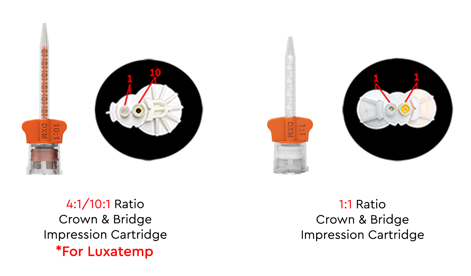 48pcs HP Dental Mixing Tips DX-Mixer Heavy Body, Light Body, Medium Body, Core - Fresh Stock Dated February 2026