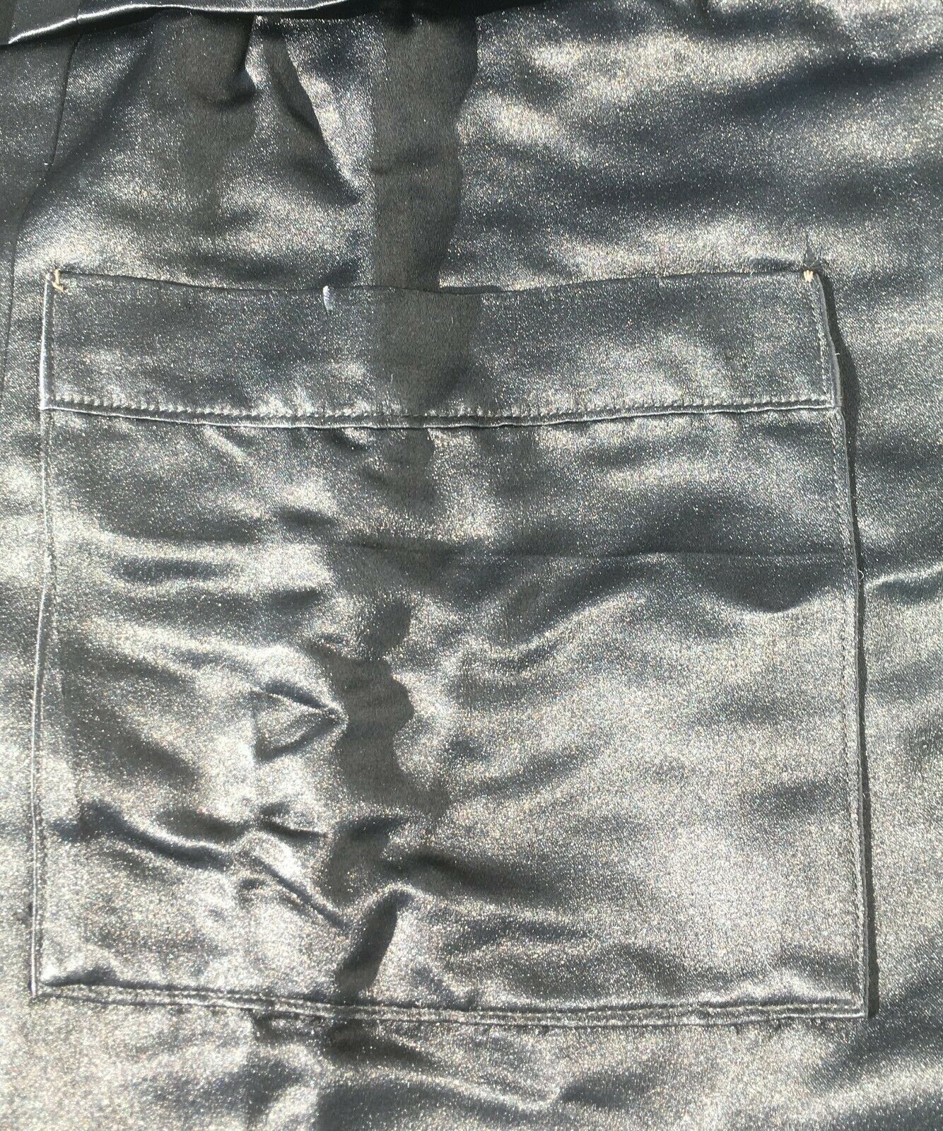 FRENCH VICTORIAN 1800s LADY SKIRT~PLEATED TRIM~LUXURIOUS BLACK CHARMEUSE SILK~S - Fresh Stock Dated February 2026