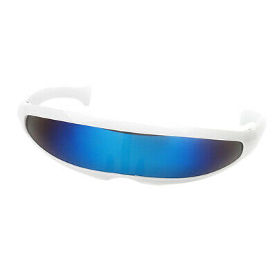 Novelty Futuristic  Mirrored Sunglasses Alien Glasses Fancy Dress Props - Fresh Stock Dated December 2025