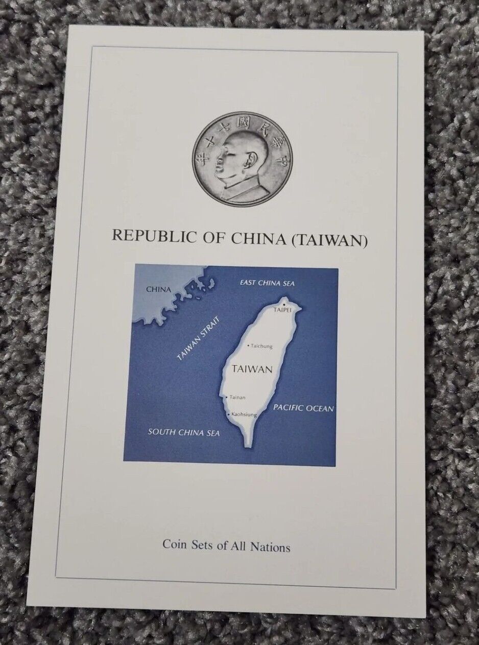 Type Sets of All Nations Republic of China (Taiwan) Postmark 4 Coins & Stamp - Fresh Stock Dated February 2026