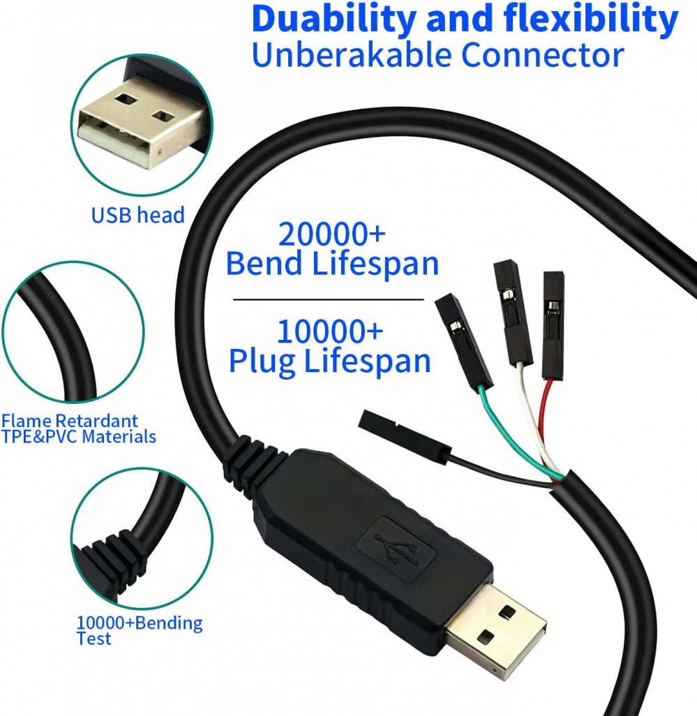 CenryKay CH340G USB to TTL Serial Adapter RS232 Converter - Fresh Stock Dated February 2026