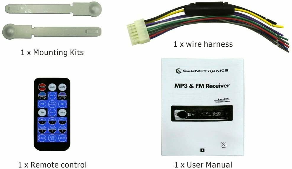 JSD-520 CAR FM/USB/SD/MP3 Player Receiver w Bluetooth 60Wx4 Output - Fresh Stock Dated December 2025