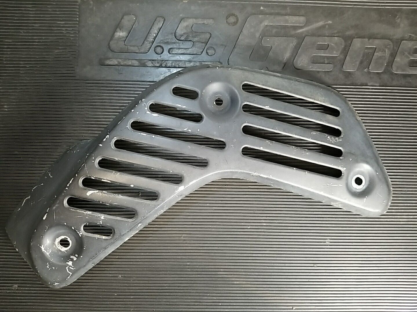 1986-1989 Honda TRX 250R used Exhaust Heat Shield 18319-HB9-003 - Fresh Stock Dated February 2026