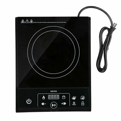 1800W Electric Single Induction Cooker Portable Burner Cooktop Digital Hot Plate - Fresh Stock Dated December 2025
