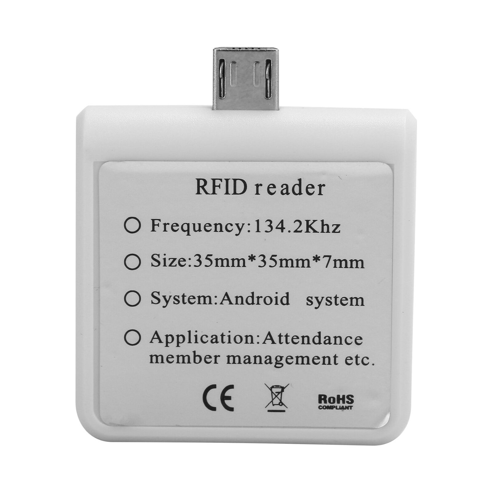 (White Pisa Leaning Tower Type)Jacksing Mobile ID Reader Portable Plug And - Fresh Stock Dated February 2026