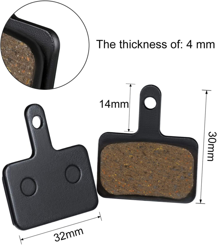 Zonon 4 Pairs Bike Brake Pads For Trp Tektro Shimano Deore Br-M575 M525 M515 T61 - Fresh Stock Dated February 2026