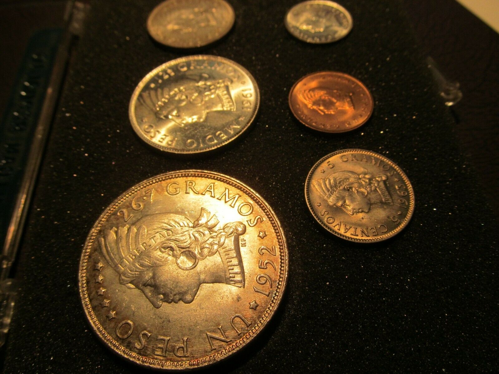 BU Type Set Dominican Republic 1952 Peso; 1961 Medio Peso; 1963 25 Centavos, ETC - Fresh Stock Dated December 2025