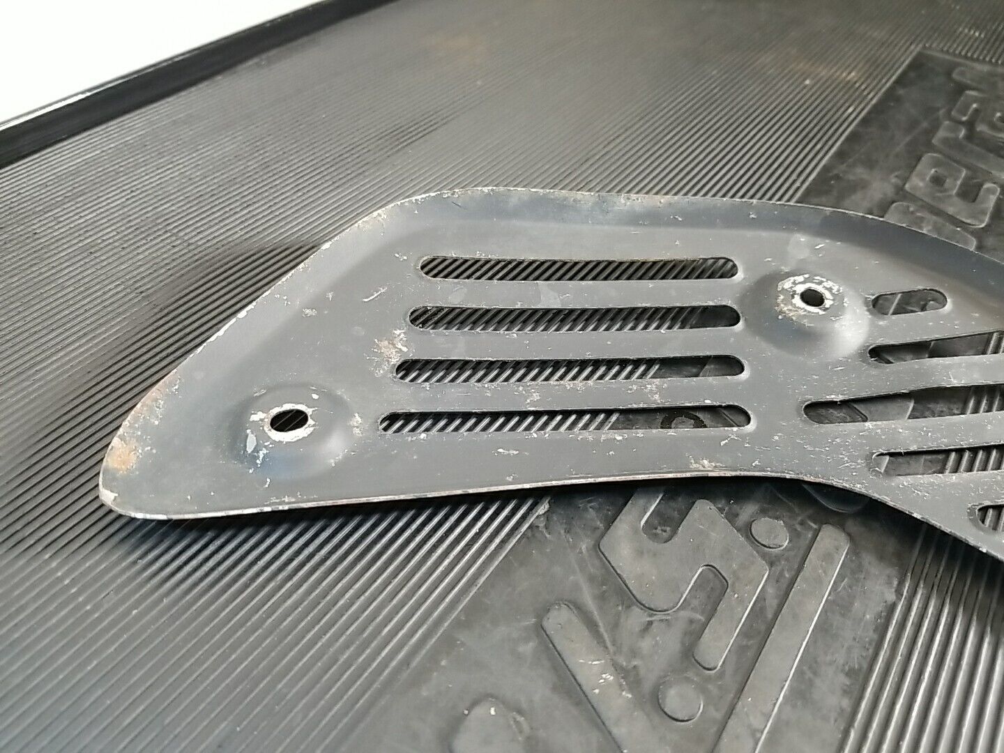 1986-1989 Honda TRX 250R used Exhaust Heat Shield 18319-HB9-003 - Fresh Stock Dated February 2026