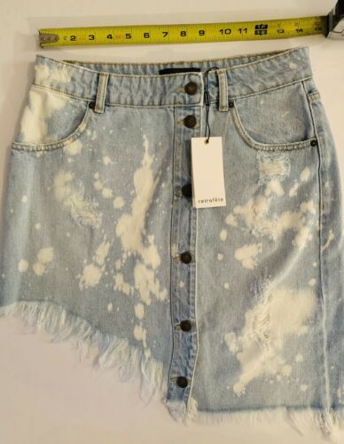 Retrofete Stone Bleach Skirt - Fresh Stock Dated February 2026