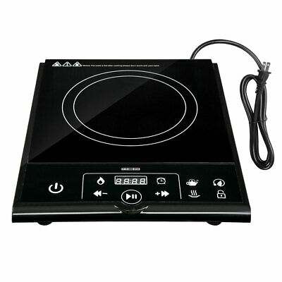 1800W Electric Single Induction Cooker Portable Burner Cooktop Digital Hot Plate - Fresh Stock Dated December 2025