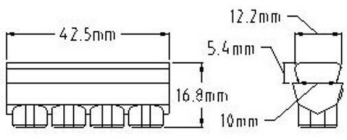 Kool Stop bicycle brake pads refills inserts Weinmann 4 Dot  (SET OF 4) SALMON - Fresh Stock Dated February 2026