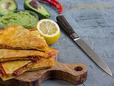 Kessaku 5.5-Inch Utility Knife - Samurai Series - High Carbon 7Cr17MoV Steel - Fresh Stock Dated December 2025