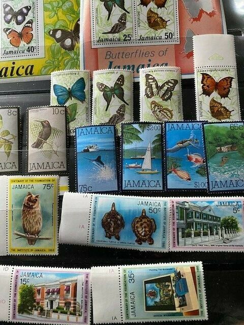 1975-1980 STAMPS OF JAMAICA BUTTERFIES,BIRDS,ETC. - Fresh Stock Dated December 2025