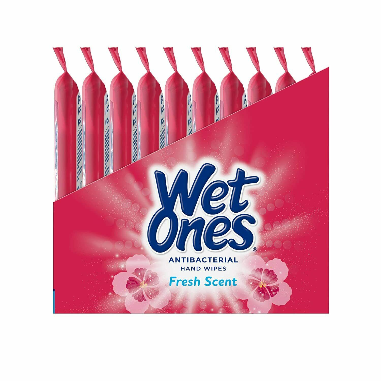 Wet Ones Hand Wipes, Fresh Scent, 20 Count (Pack of 10) - Fresh Stock Dated February 2026