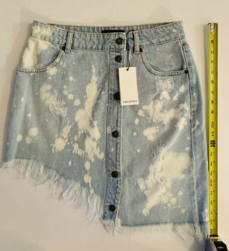 Retrofete Stone Bleach Skirt - Fresh Stock Dated February 2026