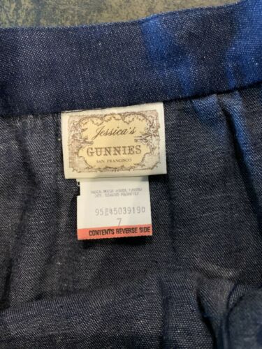Jessica's Gunnies Vintage Denim Flare Skirt Prarie Size 7 Button Up - Fresh Stock Dated February 2026