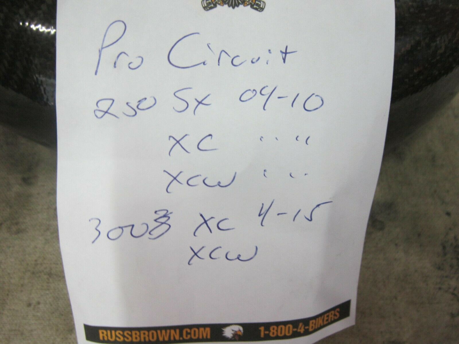 Carbon Fiber Heat Shield P3 101066-PC For KTM Husqvarna 250/300 w/Pro Circuit - Fresh Stock Dated February 2026