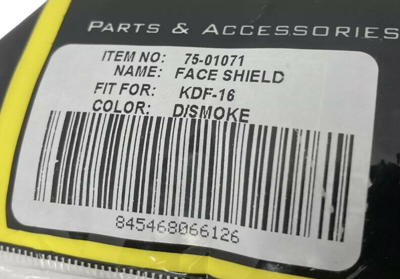 Scorpion Helmet Face Shield Dark Smoke EXO 75-01071 Fits KDF-16 - Fresh Stock Dated February 2026