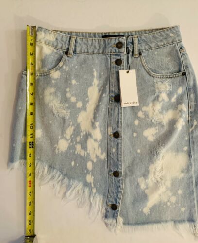 Retrofete Stone Bleach Skirt - Fresh Stock Dated February 2026