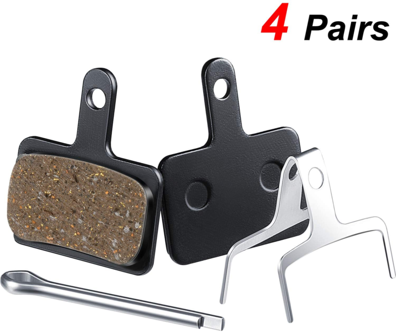 Zonon 4 Pairs Bike Brake Pads For Trp Tektro Shimano Deore Br-M575 M525 M515 T61 - Fresh Stock Dated February 2026