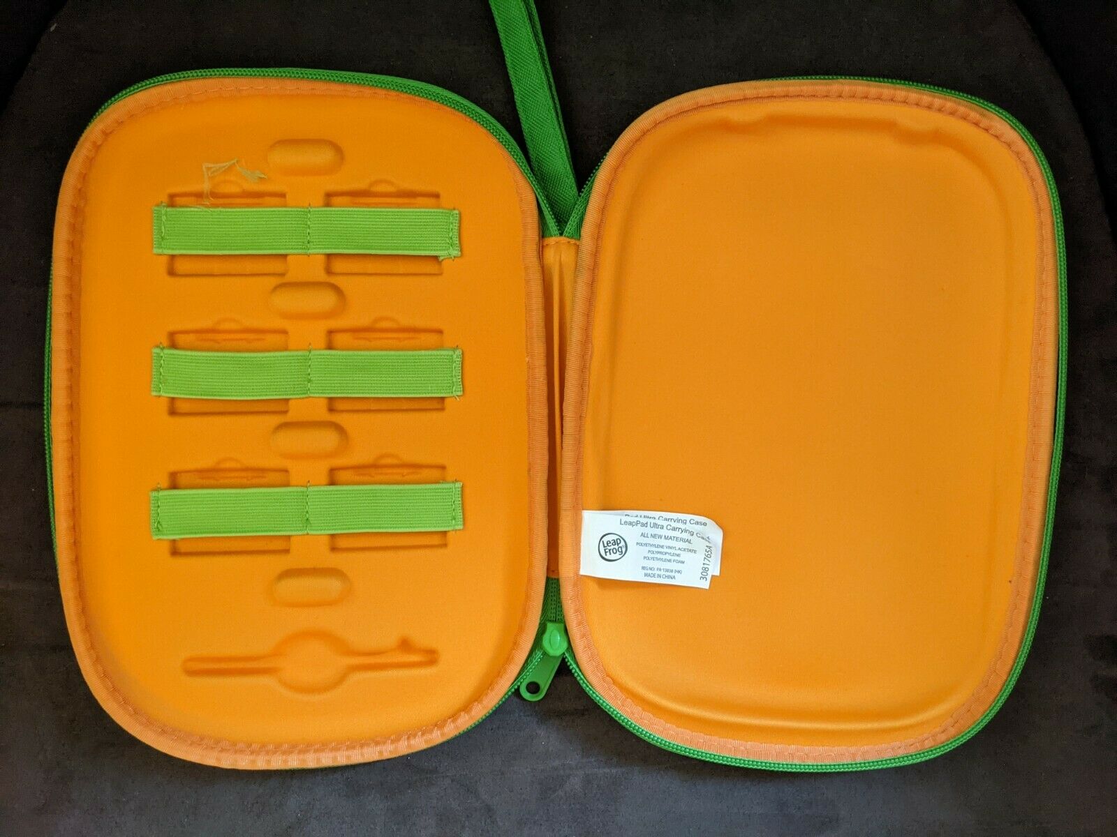 Leap Frog Leap Pad Ultra CASE ONLY Green Orange Carrying Cover for Games 7