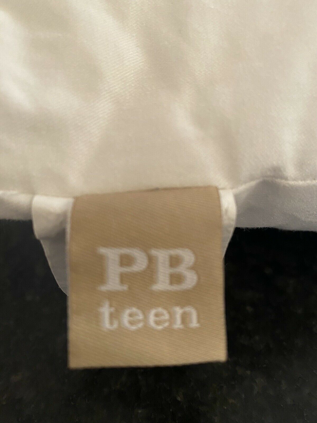 Pottery Barn Teen Pom Pom Organic Pillow Cover With Insert 12