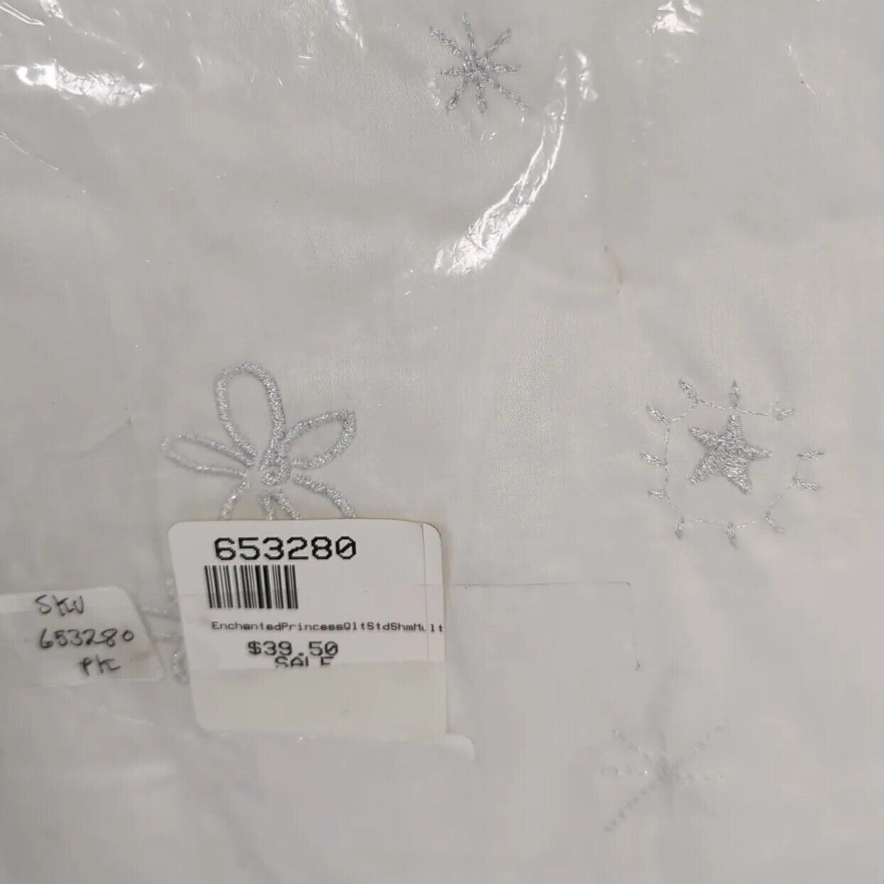 Pottery Barn Kids Enchanted Disney Princess Quilted Sham Standard 26