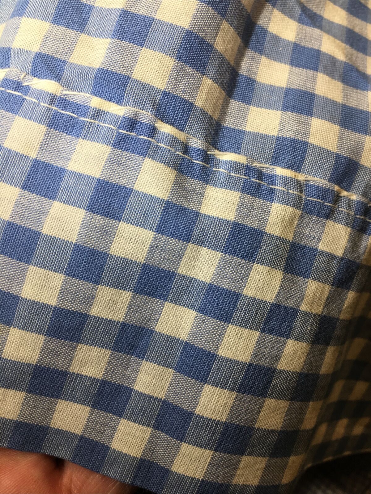 VTG Womens 1950's Gingham Skirt Cotton Blue Tiered Peasant Prairie Small Midi - Fresh Stock Dated March 2026