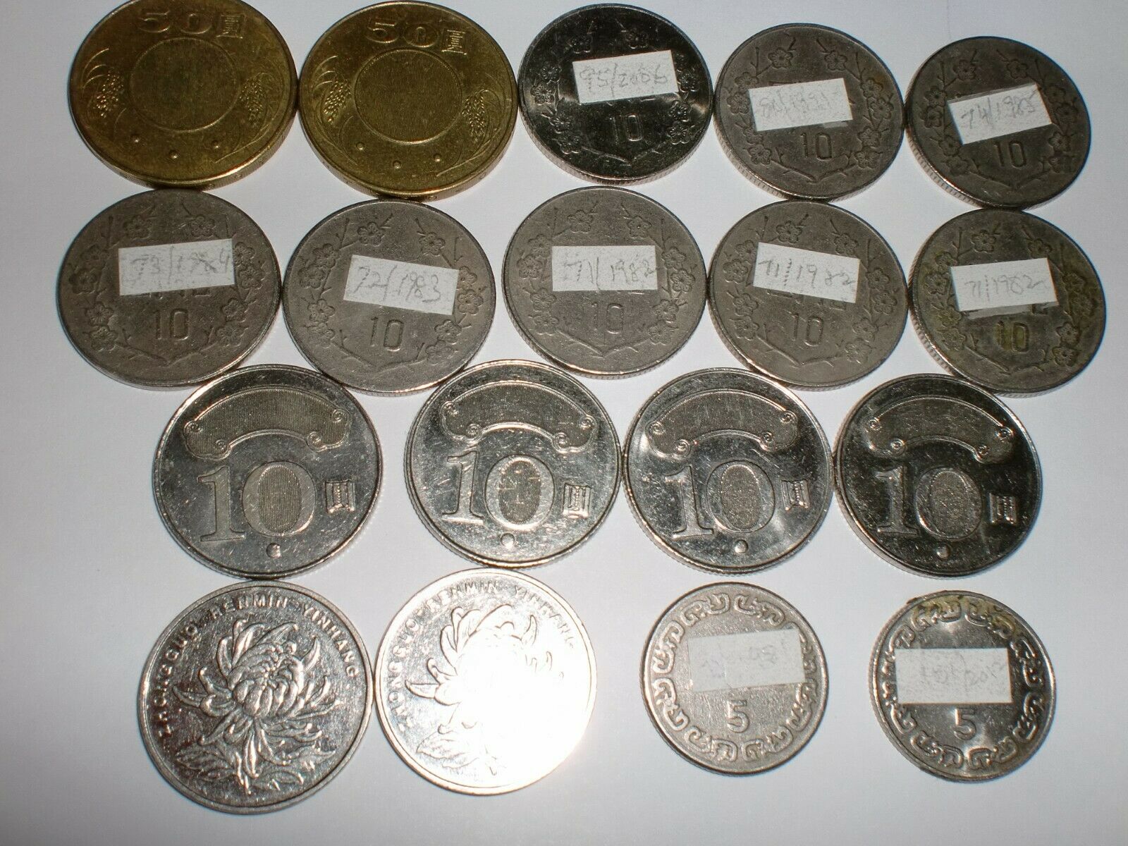 - CHINA COINS LOT - CHINA & TAIWAN COINS – 18  OLD & NEW COINS - 1981–2016 #232Y - Fresh Stock Dated February 2026