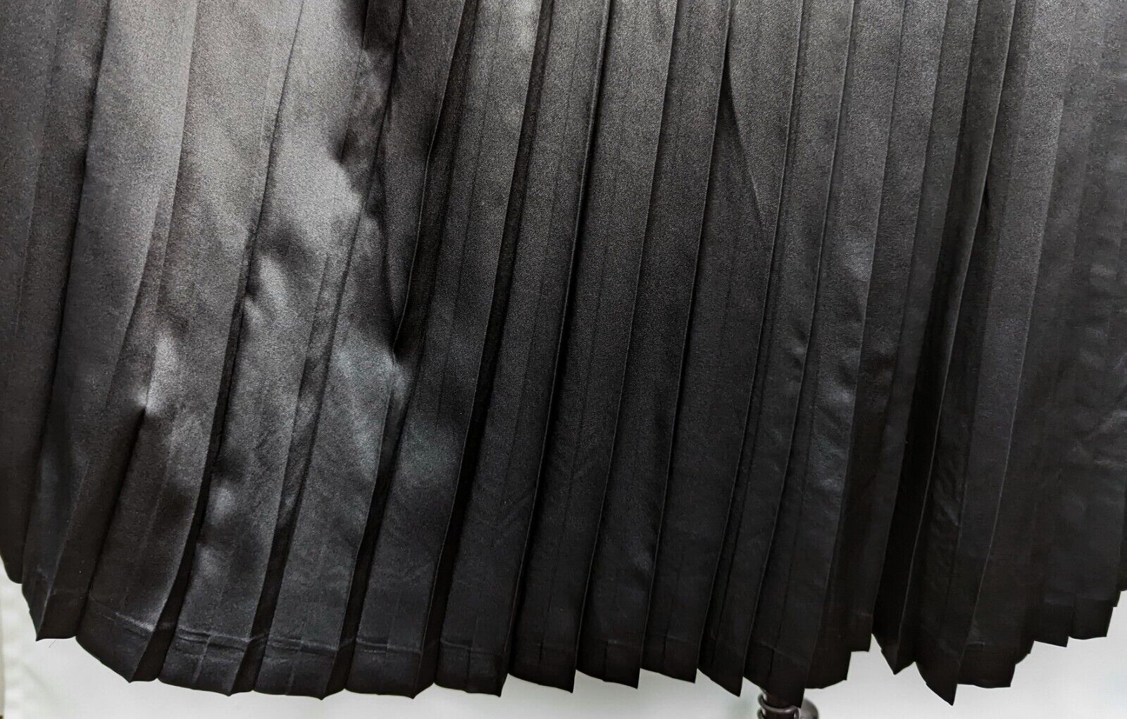 Vintage 80s Skirt Black Silk Pleated Midi Wrap Nordstrom Misses 10 - Fresh Stock Dated March 2026