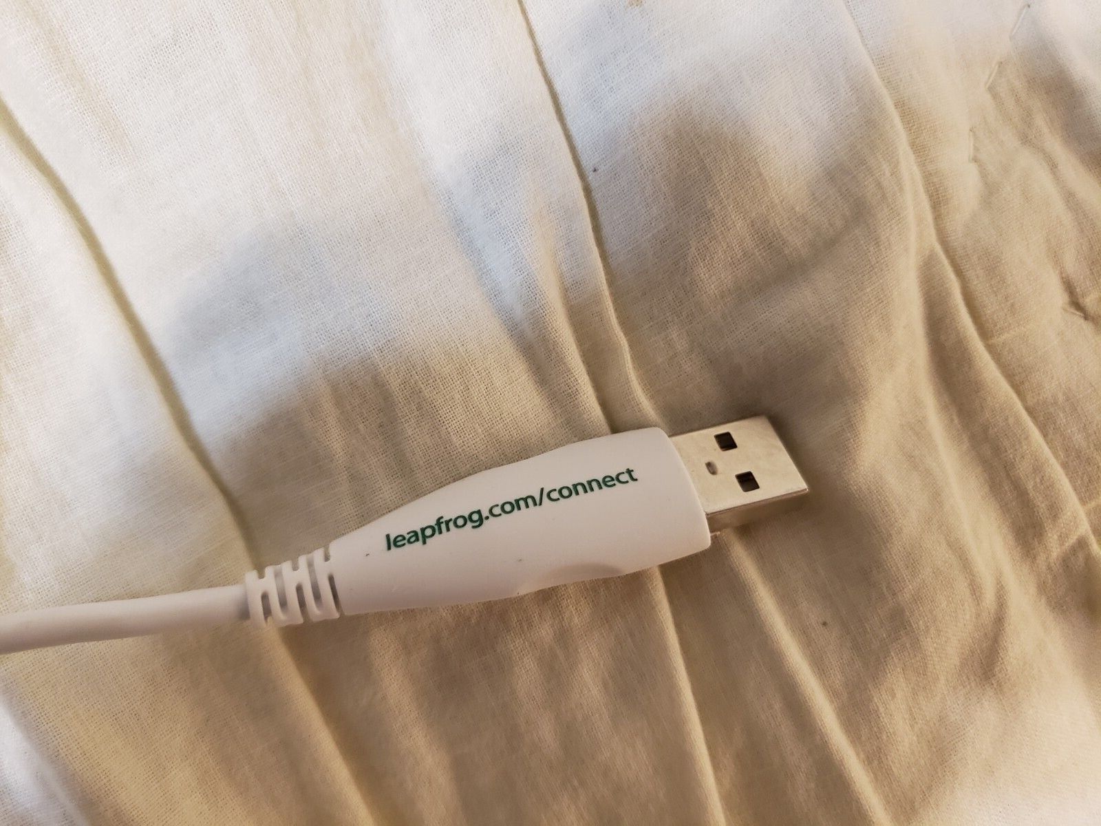 Original Leapfrog White Cable SYNC Connect Cable for LeapPad USB Data Cord 24