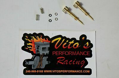 Vito's Yamaha Raptor 660 adjustable fuel air mixture screws UPGRADED BRASS 01-05 - Fresh Stock Dated February 2026