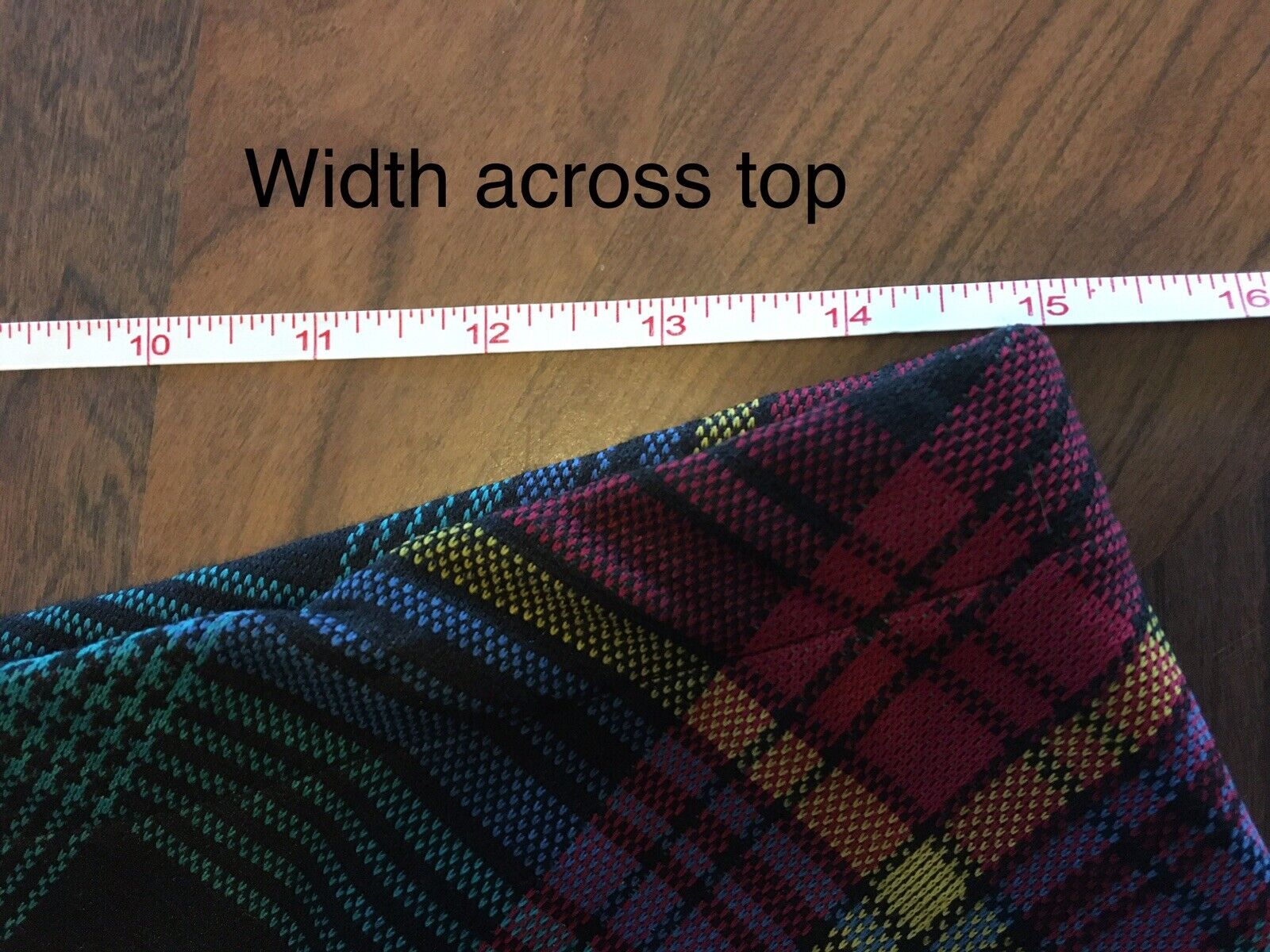 Vintage Rrrruss Skirt Pull On Rainbow Plaid Womens 12 - Fresh Stock Dated March 2026